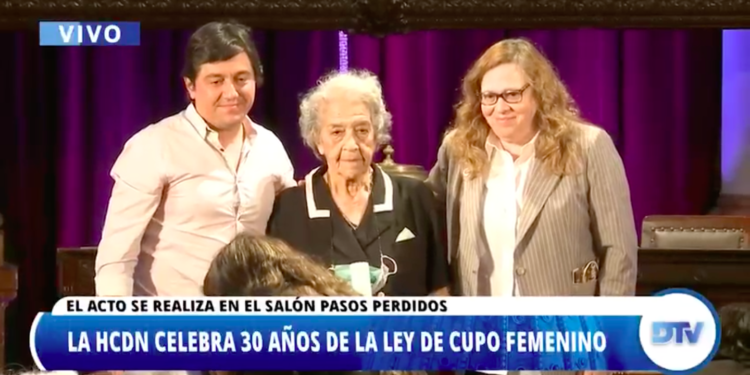 La Cámara de Diputados conmemoró los 30 años de la Ley de Cupo Femenino