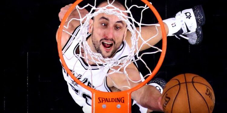 Manu Ginobili fue anunciado entre los candidatos para ingresar en el Salón de la Fama de la NBA