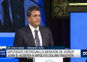 Diputados reconoció a Hipólito Solari Yrigoyen con la mención de honor «Juan B. Alberdi»