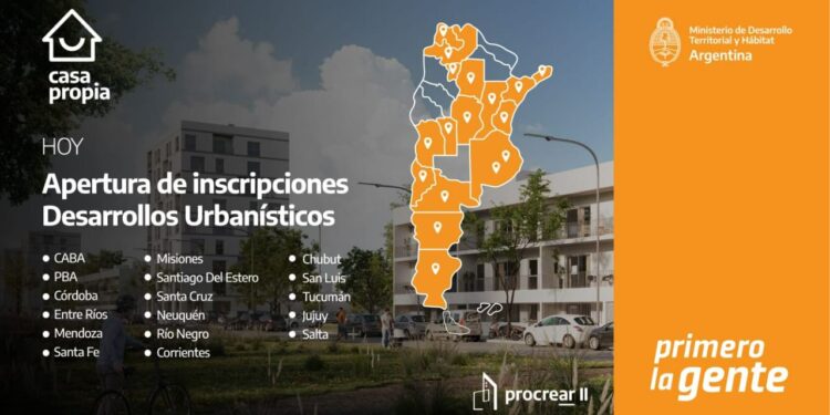 Procrear II: El Ministerio de Desarrollo Territorial y Hábitat abrió la inscripción para sortear viviendas de Desarrollos Urbanísticos