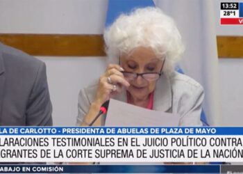Estela de Carlotto y Germán Garavano expusieron en el juicio político a la corte suprema