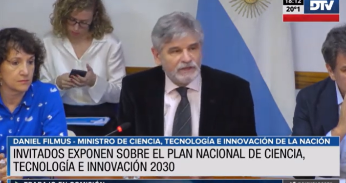 El Ministro Filmus respaldó el «Plan nacional de ciencia, tecnología e innovación 2023»