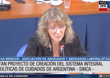 Representantes gremiales respaldaron el proyecto que crea el sistema integral de cuidados