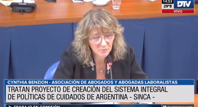 Representantes gremiales respaldaron el proyecto que crea el sistema integral de cuidados