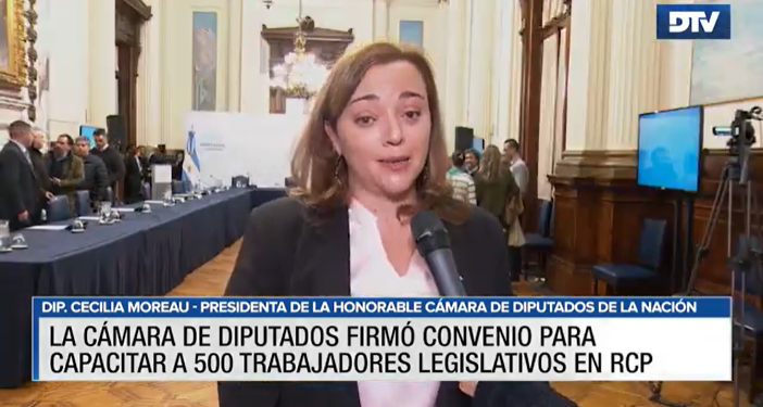 La Cámara de Diputados firmó convenio para capacitar a trabajadores legislativos en RCP