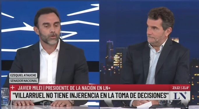 La reacción de Ezequiel Atauche ante las críticas de Milei a Villarruel
