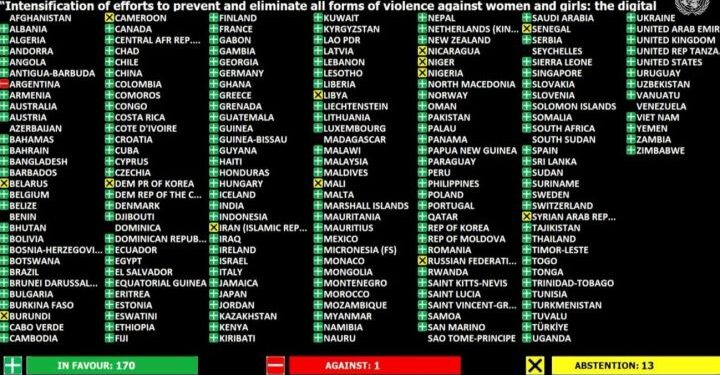 Argentina fue el único país en votar contra una resolución de la ONU para eliminar la violencia contra mujeres y niñas
