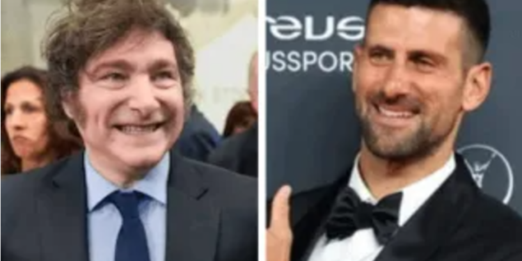 El presidente Javier Milei recibirá a Novak Djokovic en Olivos