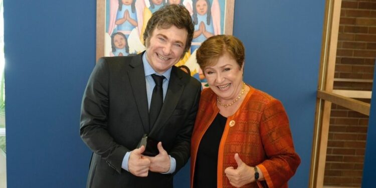 Kristalina Georgieva dijo que es “razonable” enviar un desembolso inicial a la Argentina del 40% del préstamo