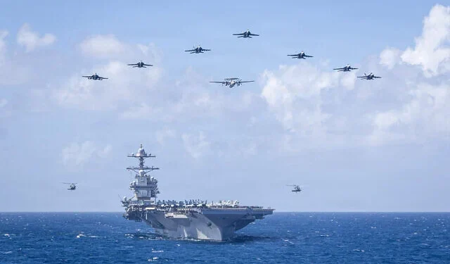 El portaviones más grande del mundo, de EE.UU., entra en el Mediterráneo en medio de tensiones con Irán