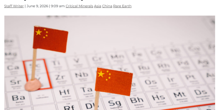 China veta a mineras de tierras raras de EE.UU. en respuesta a Washington