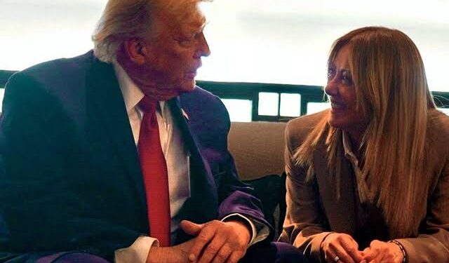 Trump publica imagen burlándose de primera ministra italiana Giorgia Meloni